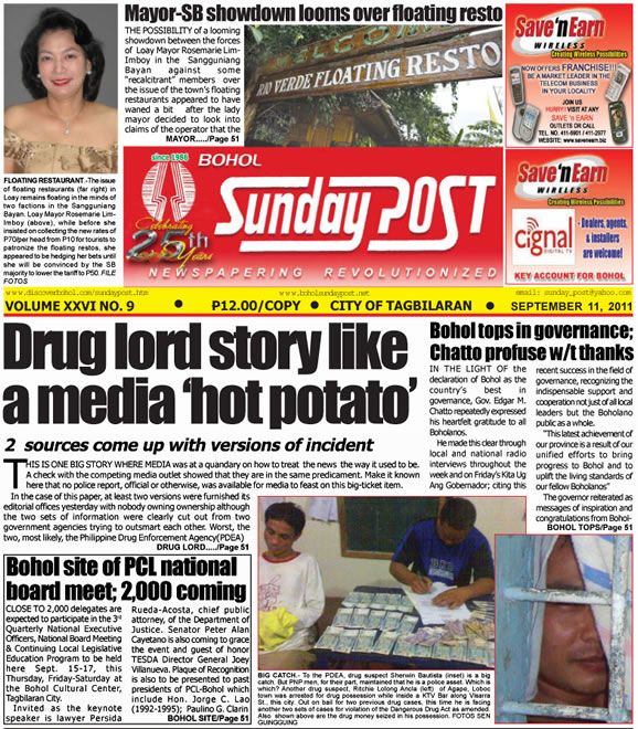 Bohol News, Online news in Bohol, leading bohol newspaper