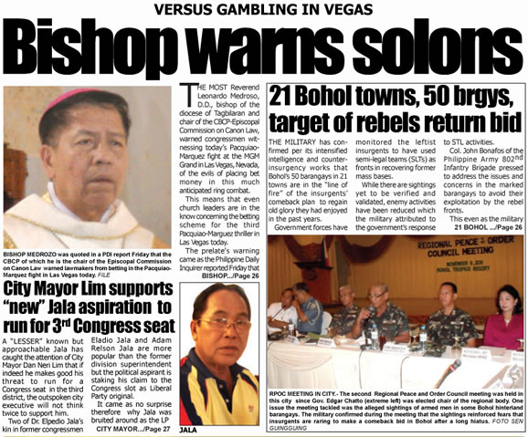 Bohol News, Online news in Bohol, leading bohol newspaper