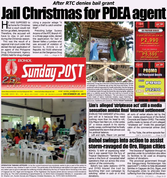 Bohol News, Online news in Bohol, leading bohol newspaper