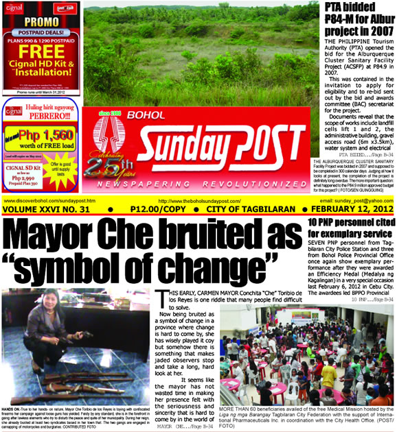 Bohol News, Online news in Bohol, leading bohol newspaper