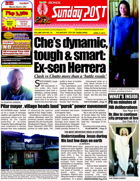 Bohol News, Online news in Bohol, leading bohol newspaper