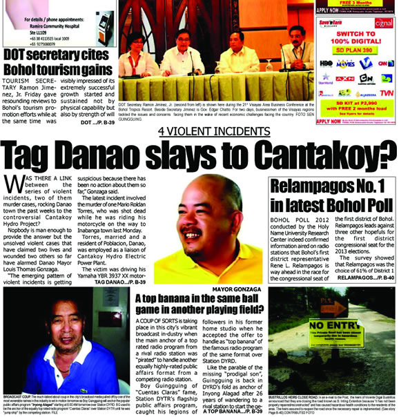 Bohol News, Online news in Bohol, leading bohol newspaper