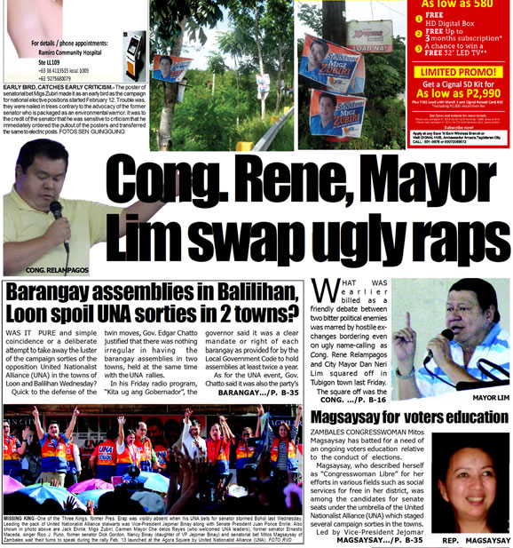 Bohol Sunday Post - Bohol Newspaper - Bohol news online - Bohol online news - Bohol latest news - Bohol news update - Bohol breaking news - What's happening in Boho