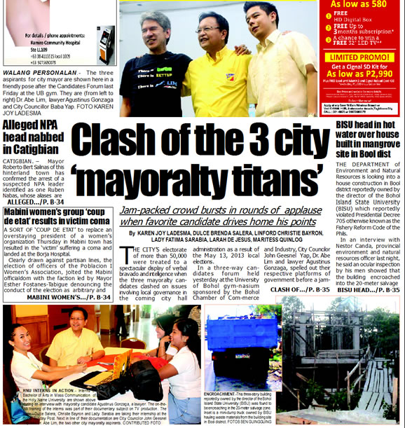 Bohol Sunday Post - Bohol Newspaper - Bohol news online - Bohol online news - Bohol latest news - Bohol news update - Bohol breaking news - What's happening in Boho