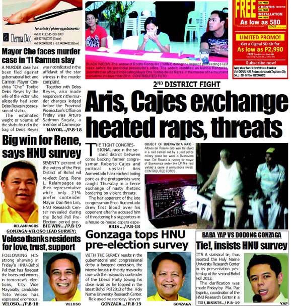 Bohol Sunday Post - Bohol Newspaper - Bohol news online - Bohol online news - Bohol latest news - Bohol news update - Bohol breaking news - What's happening in Boho