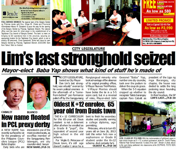 Bohol Sunday Post - Bohol Newspaper - Bohol news online - Bohol online news - Bohol latest news - Bohol news update - Bohol breaking news - What's happening in Boho