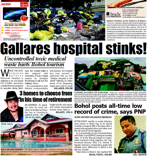 Bohol Sunday Post - Bohol Newspaper - Bohol news online - Bohol online news - Bohol latest news - Bohol news update - Bohol breaking news - What's happening in Boho